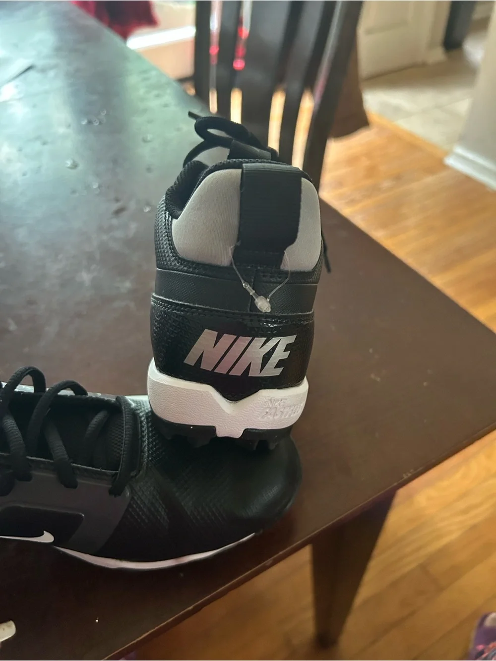 Nike Men’s Black Training cleats with White Accents